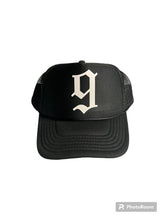 Load image into Gallery viewer, 9 Trucker Hat (BLACK)
